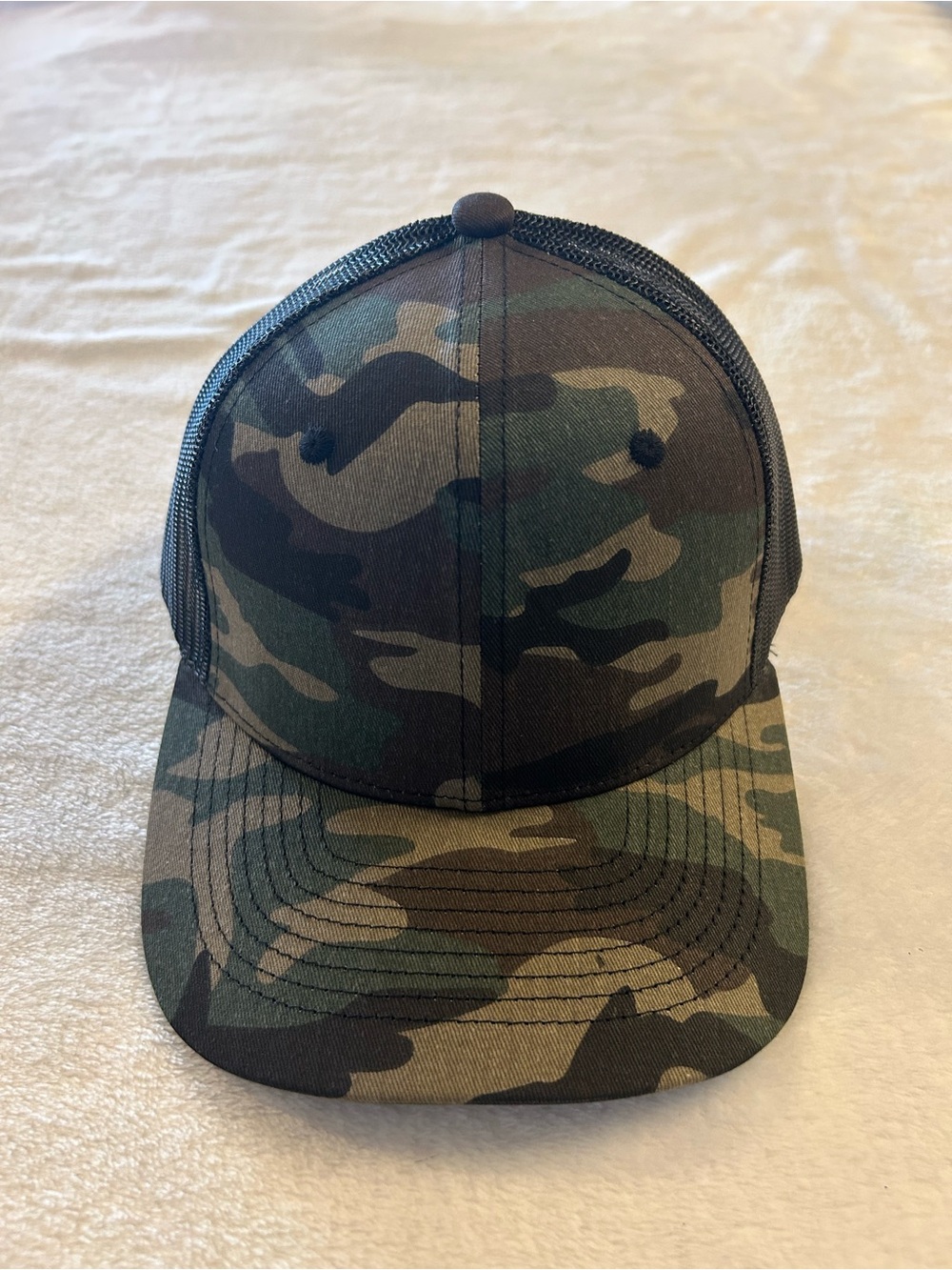 Trucker Hat Mesh Back Snapback Camouflage Adjustable Baseball Cap Plain Hip Hop